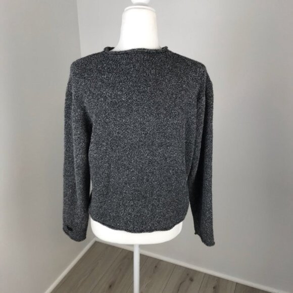 Columbia Grey Pullover Criss Cross Neck Top Size L - Picture 4 of 5